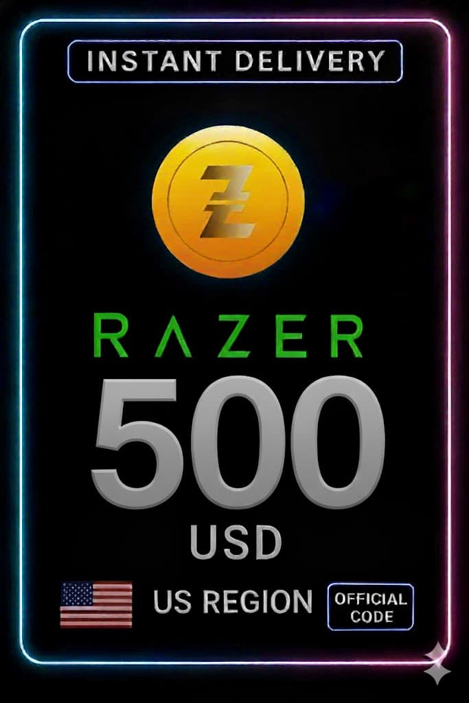 Razer Gold 500$ US Gift Card