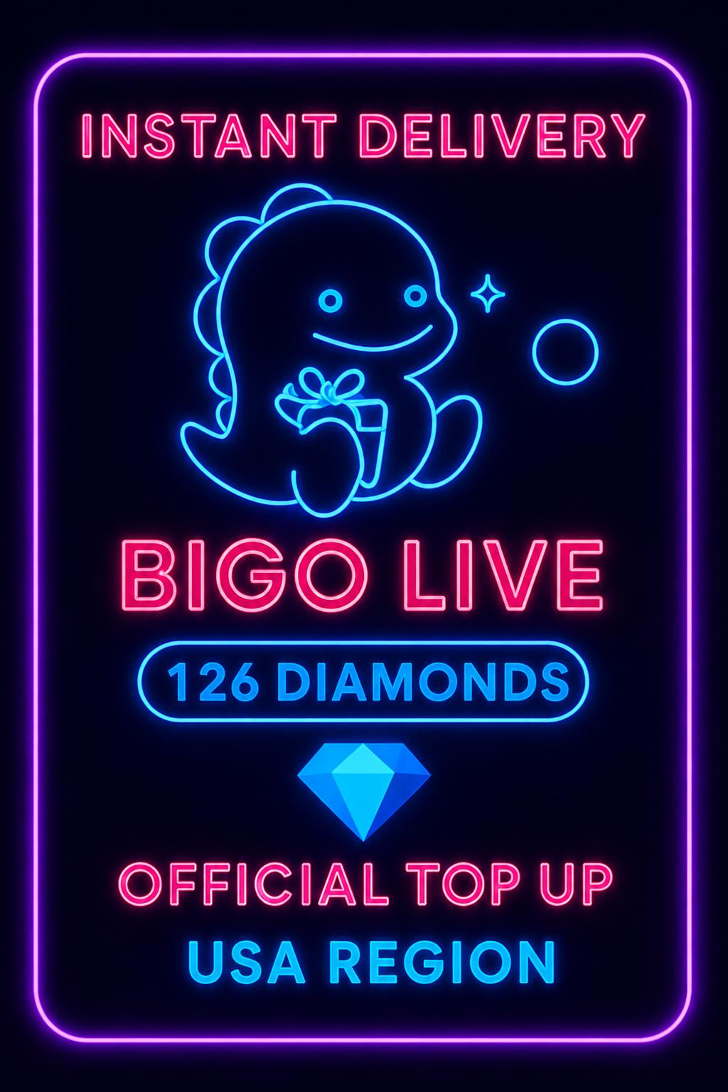 Bigo Live - 126 Diamonds (Top-Up) (US)
