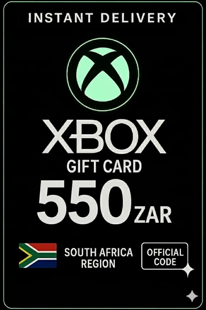 Xbox Live Hədiyyə Kartı 550 ZAR Cüzdan