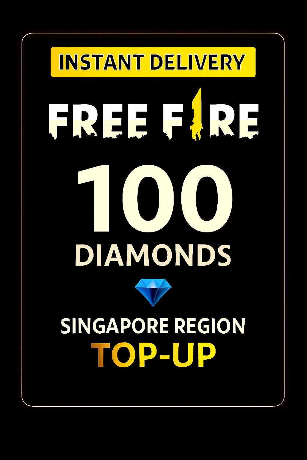 Recarga de 100 Diamantes de Free Fire (Singapur)