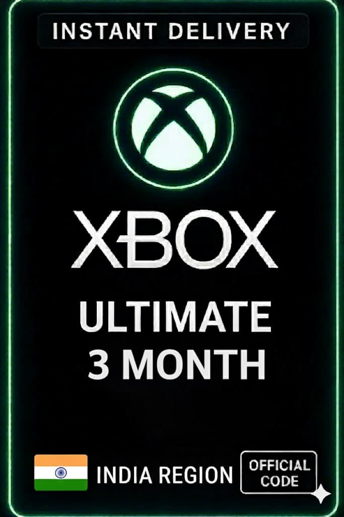 Xbox Game Pass Ultimate 3 mēneši (Indija)