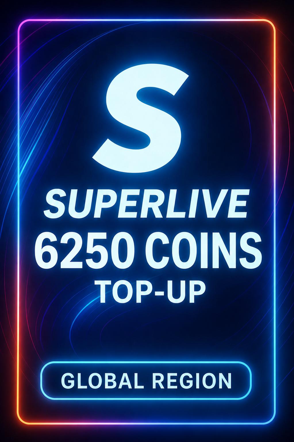 SuperLive 6250 Coins Top-Up (Global)