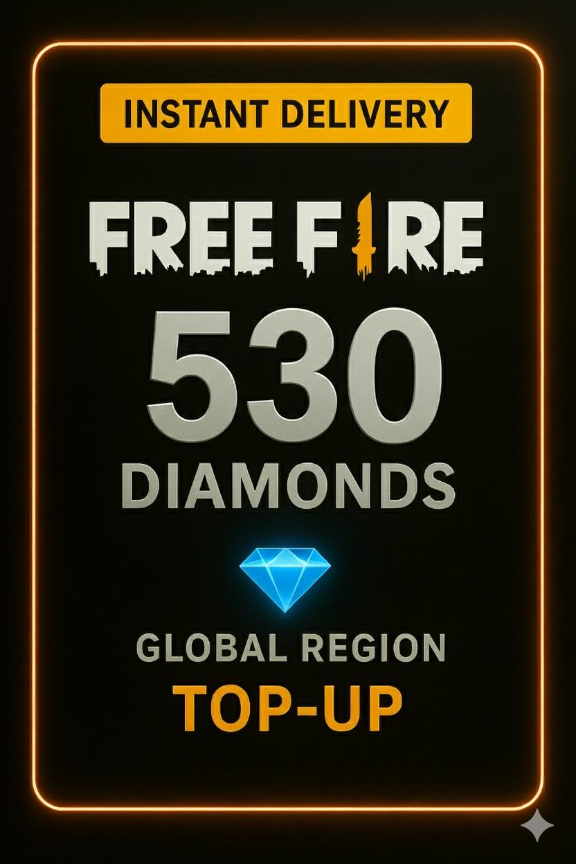Recarga de 530 diamantes de Free Fire