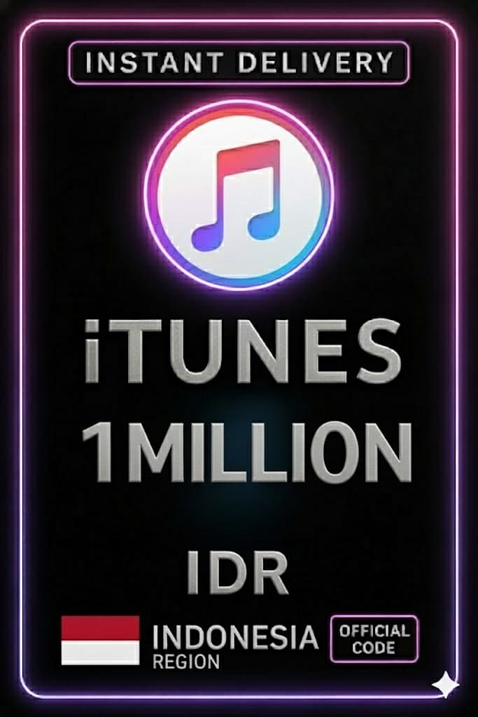 iTunes Gift Card Indonesia - 1.000.000 IDR