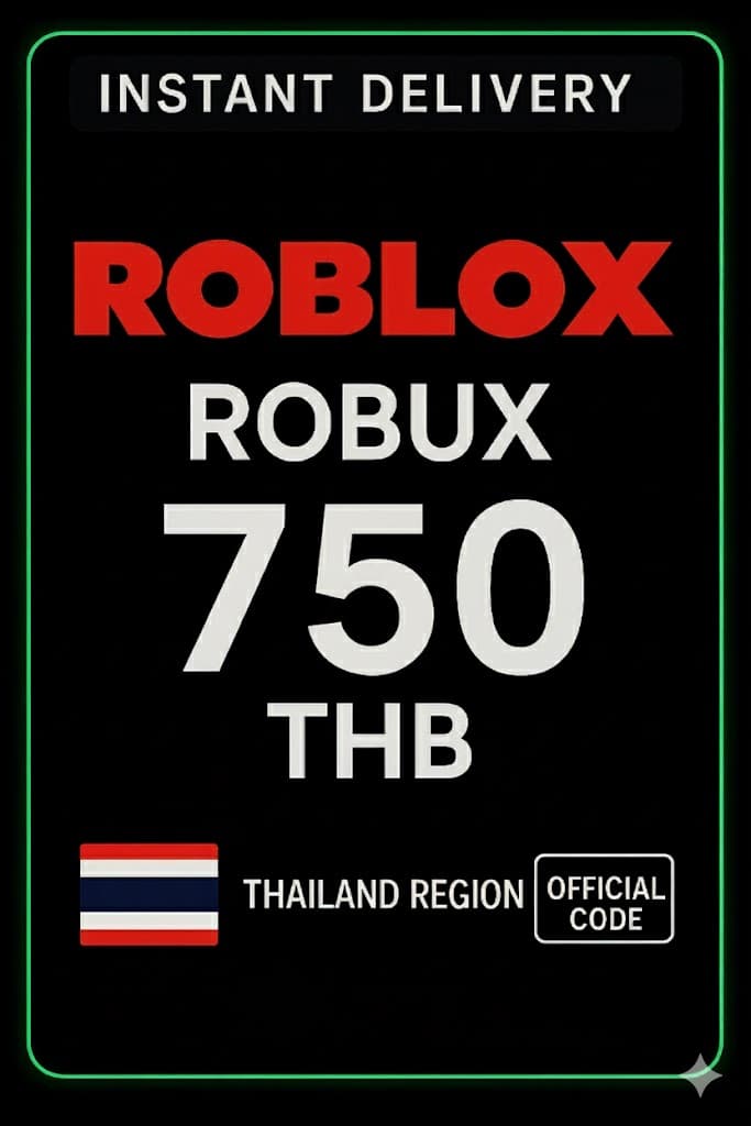 Roblox 750 THB Խաղային քարտ (ԹԹ)