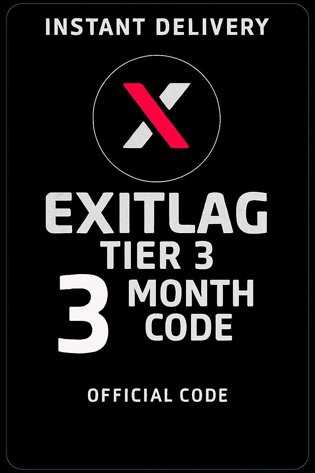 Exitlag 3 mjeseca (Tier 3) Provjerite opis za ograničenja regije.