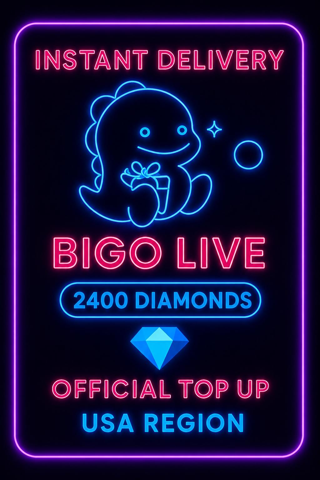 Bigo Live - 2400 Diamonds (Top-Up) (US)