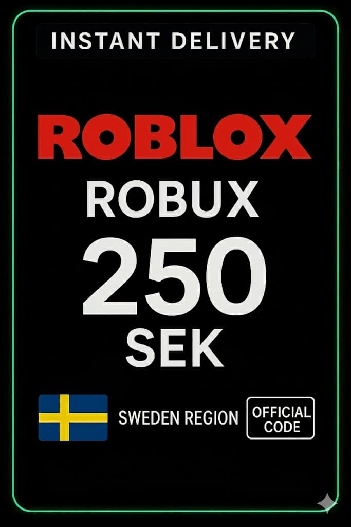 Roblox 250 SEK Խաղային քարտ (SE)