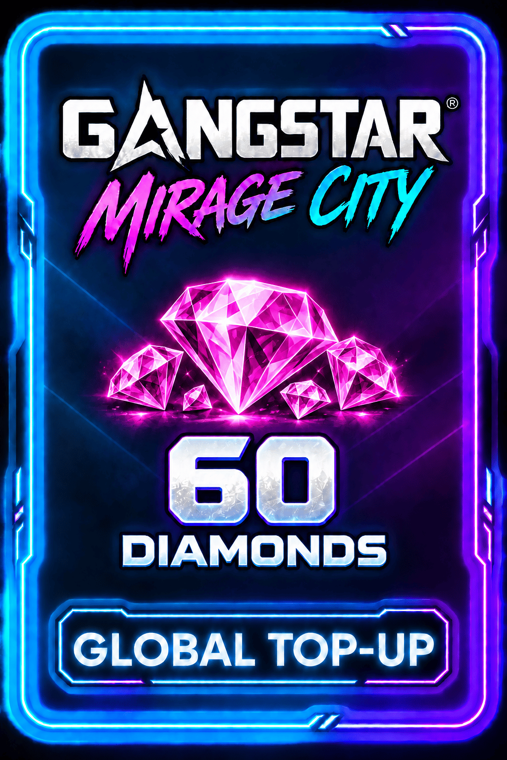 Gangstar Mirage City - 60 Diamonds (Top-Up)