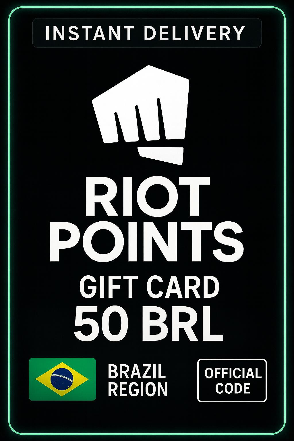 Riot Points 50 BRL - (Brazílie)