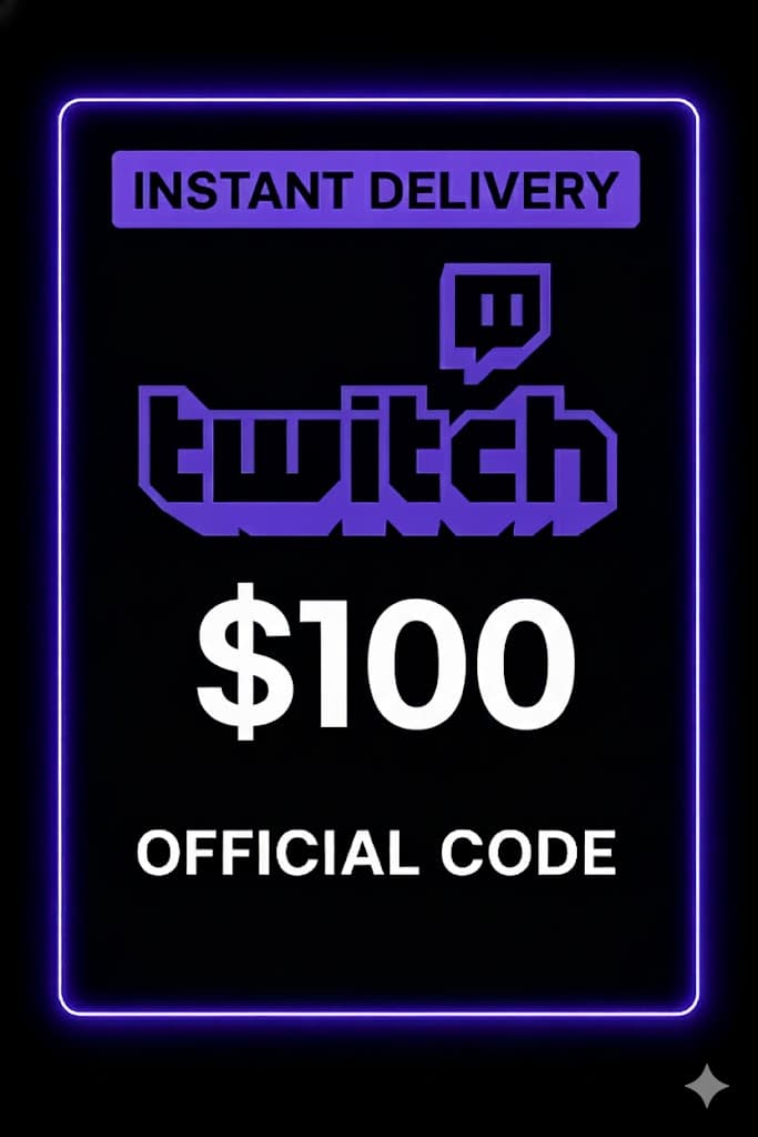 Carte cadeau Twitch 100$