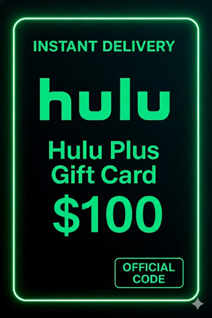 Hulu Plus Hədiyyə Kartı $100