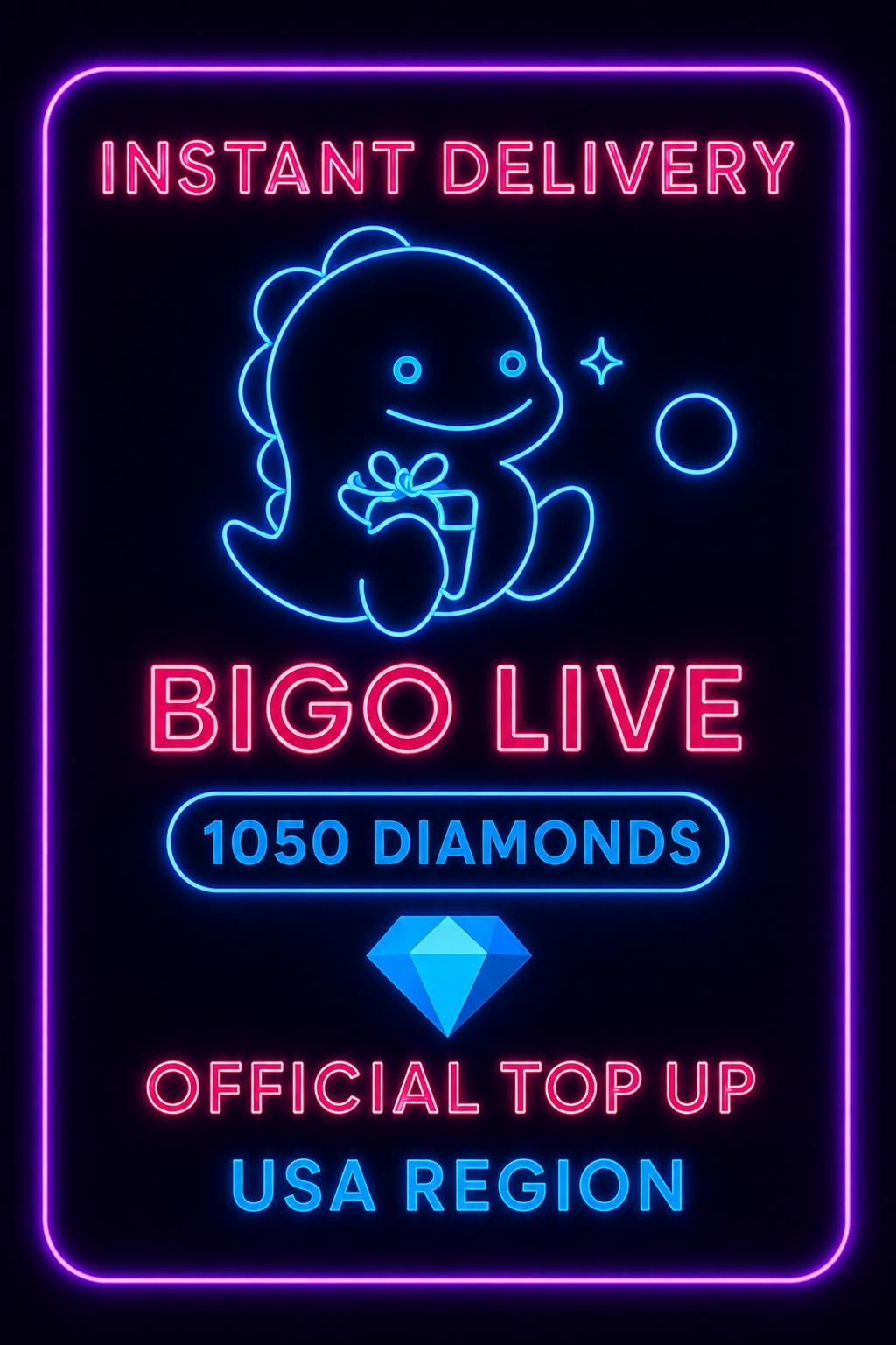 Bigo Live - 1050 Diamonds (Top-Up) (US)
