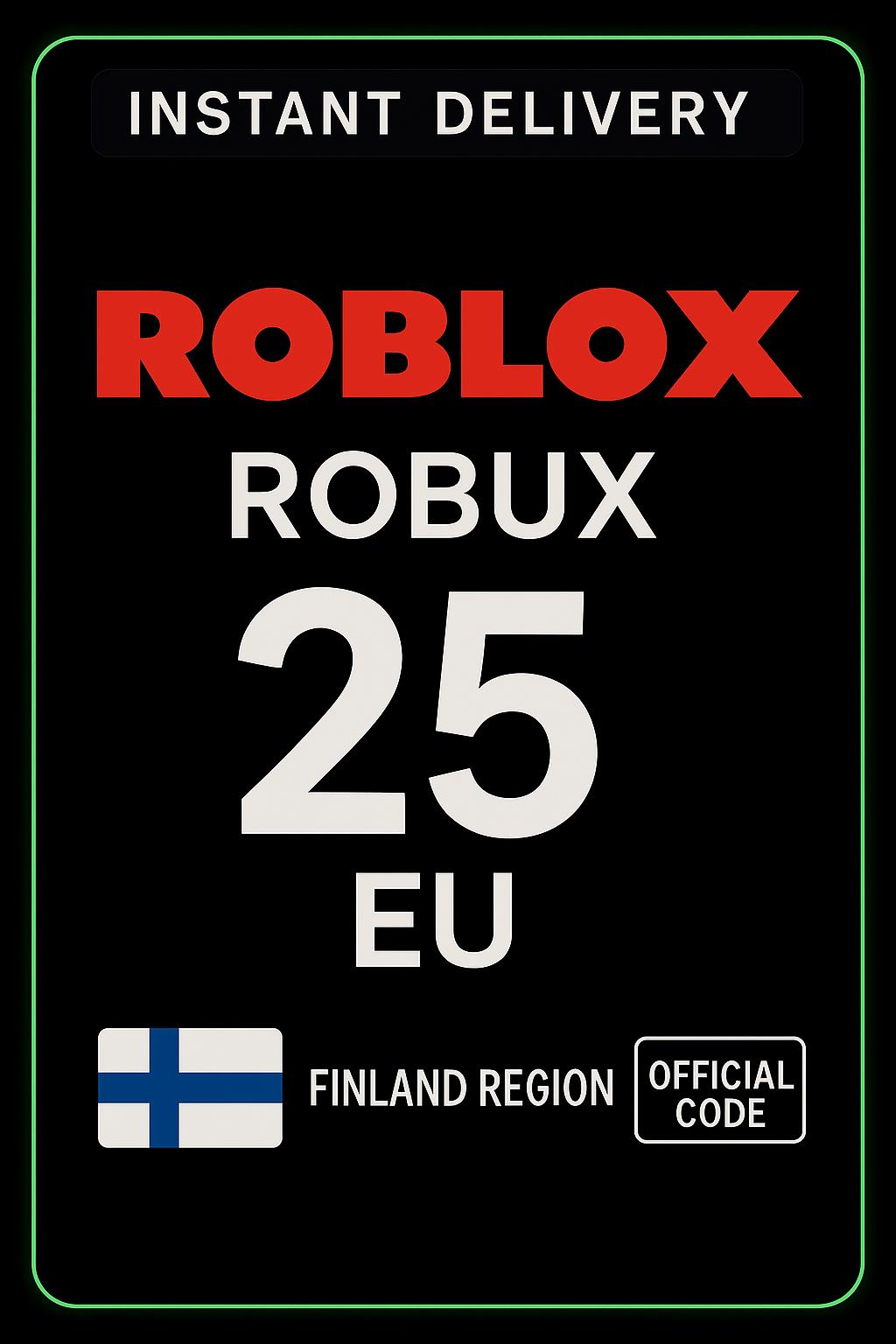 Roblox 25 Euro Game Card (EU)