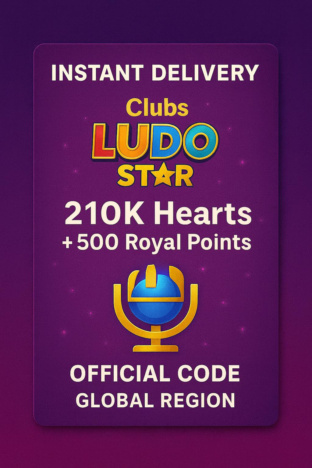 Clubs Ludo Star - 210K Καρδιές + 500 Βασιλικοί Πόντοι