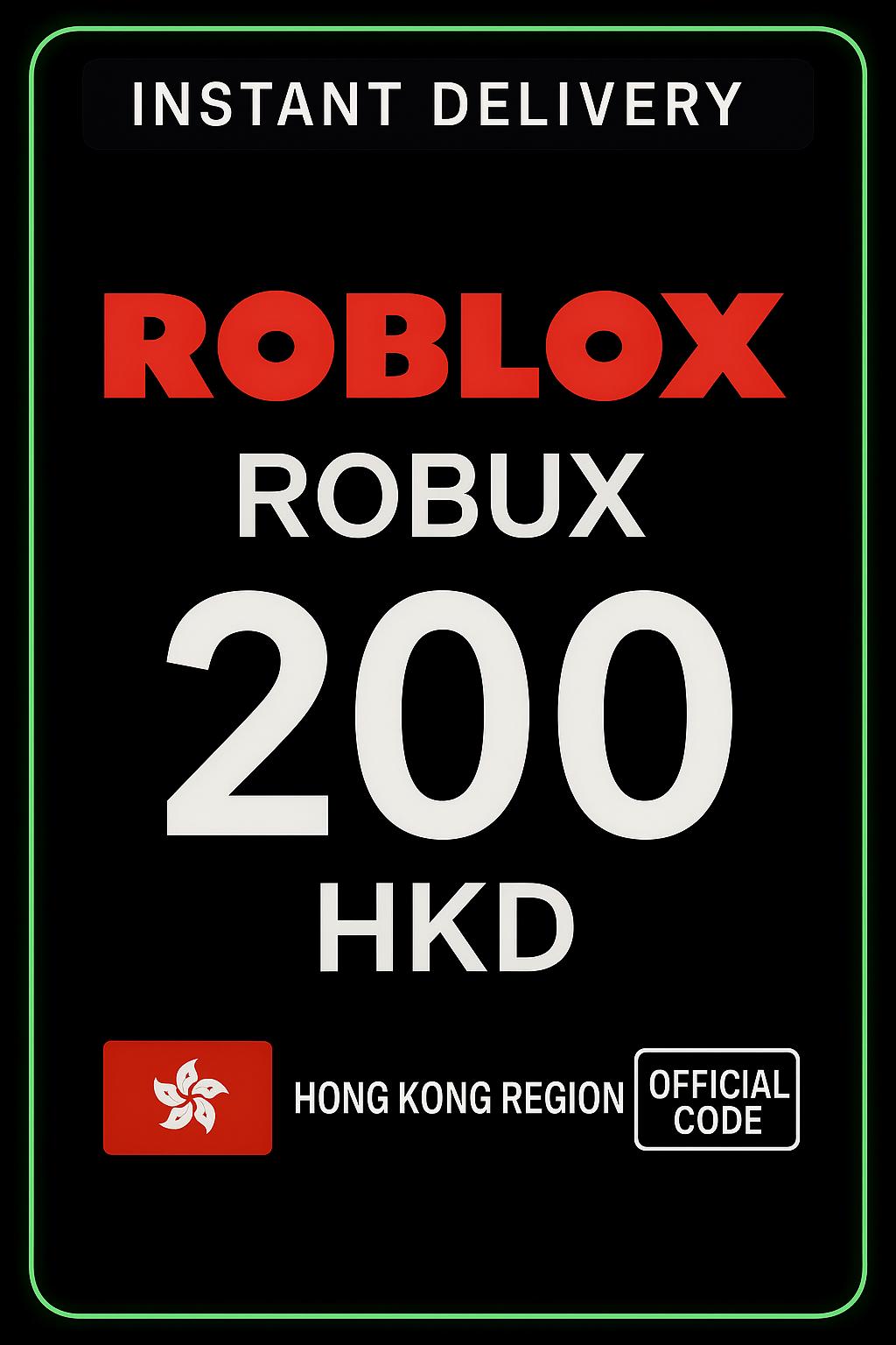 Roblox 200 HKD Game Card (HK)