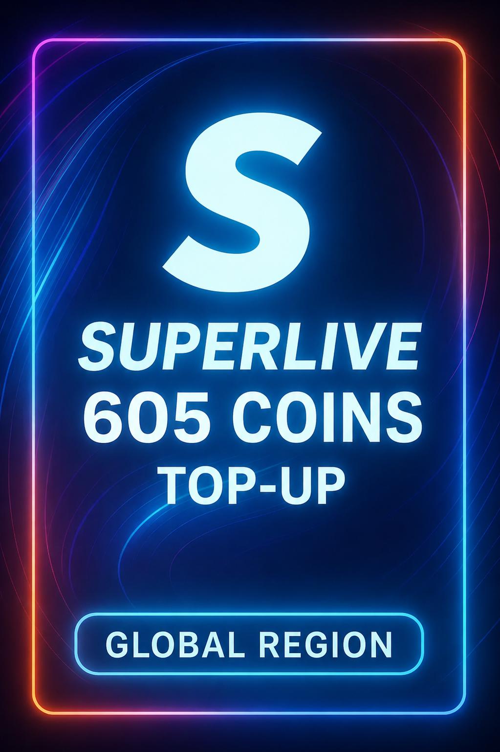 SuperLive 605 Coins Top-Up (Global)