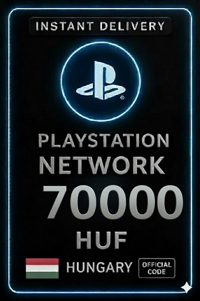 PSN քարտ Հունգարիա - 70000 HՖ