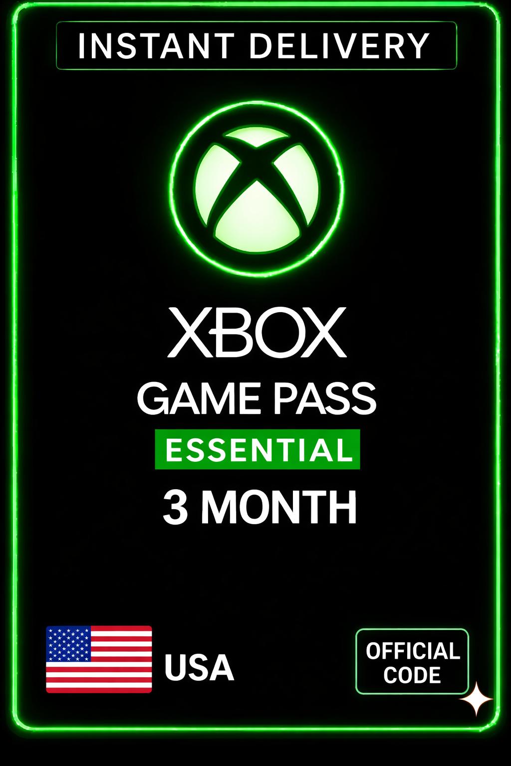 Xbox Game Pass Essential 3 Month (USA)