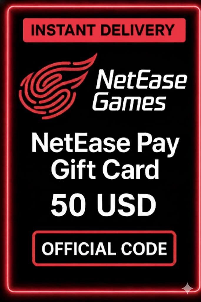 NetEase Pay gjafakort - 50$ USD