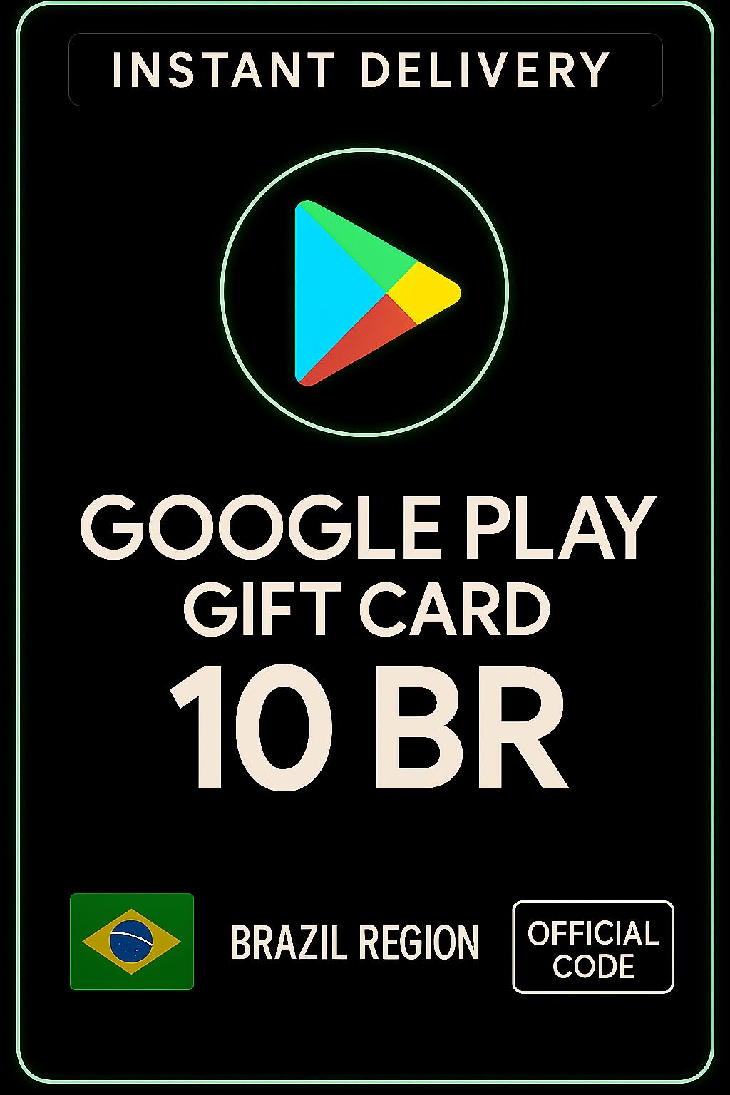 Google Play նվեր քարտ - Բրազիլիա BR 10