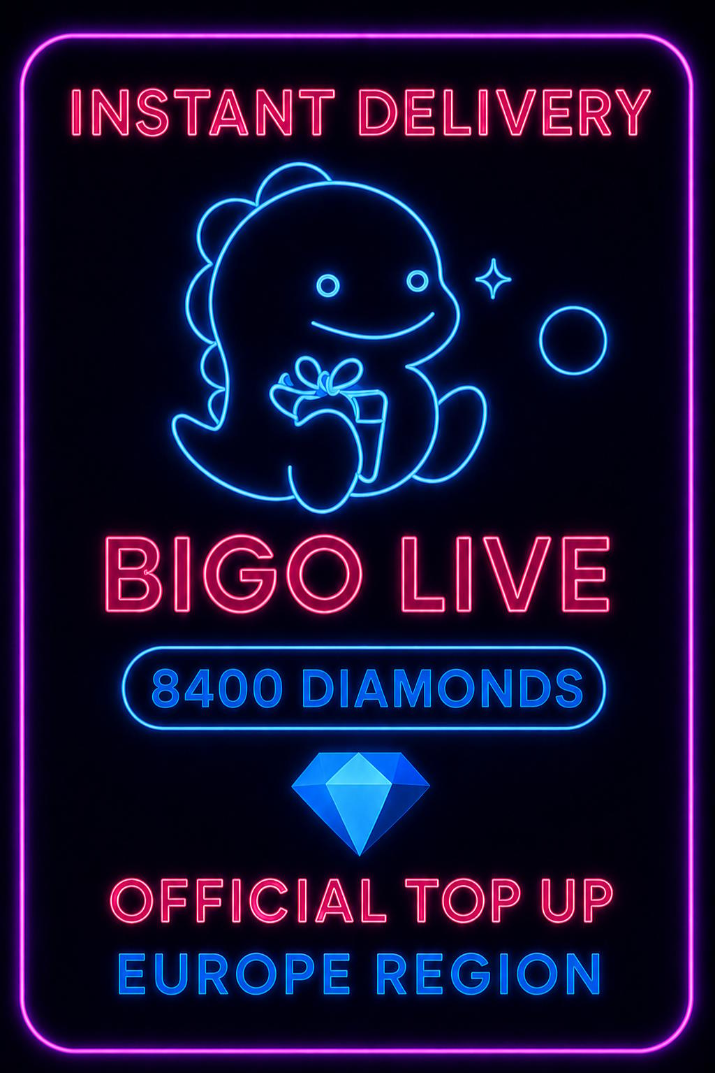 Bigo Live - 8400 Diamonds (Top-Up) (EU)