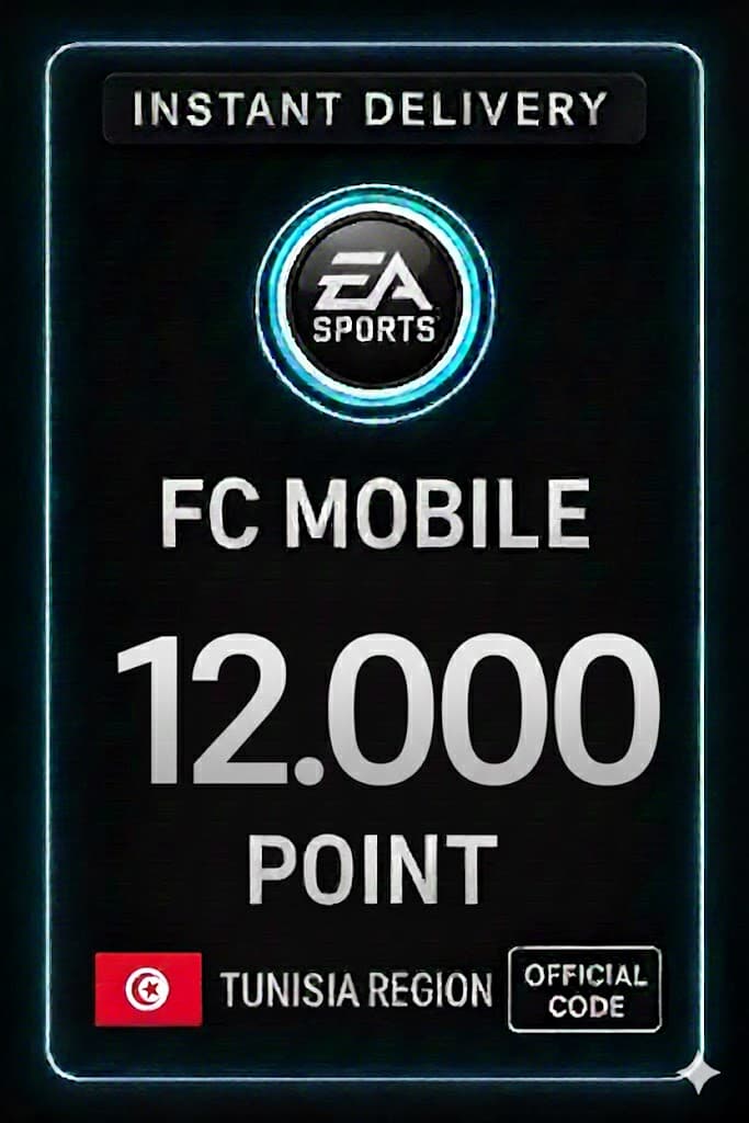 FC Mobile 12000 միավոր Նվեր Քարտ - Տունիս
