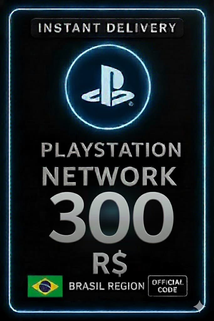 Playstation PSN Gjafakort BR - R$300