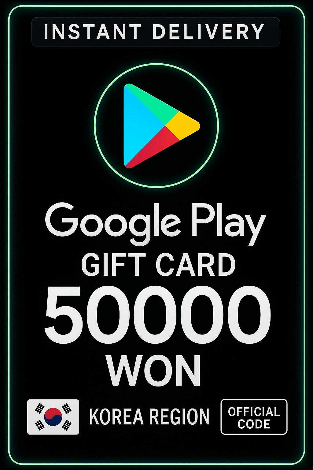 Google Play Gift Card - Korea WON 50000