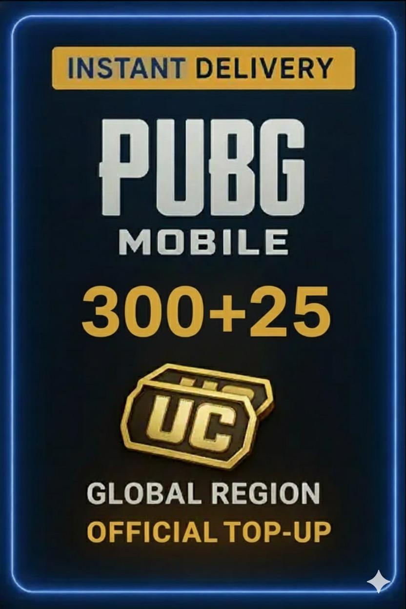 PUBG Mobile 300+25 UC - Top-Up