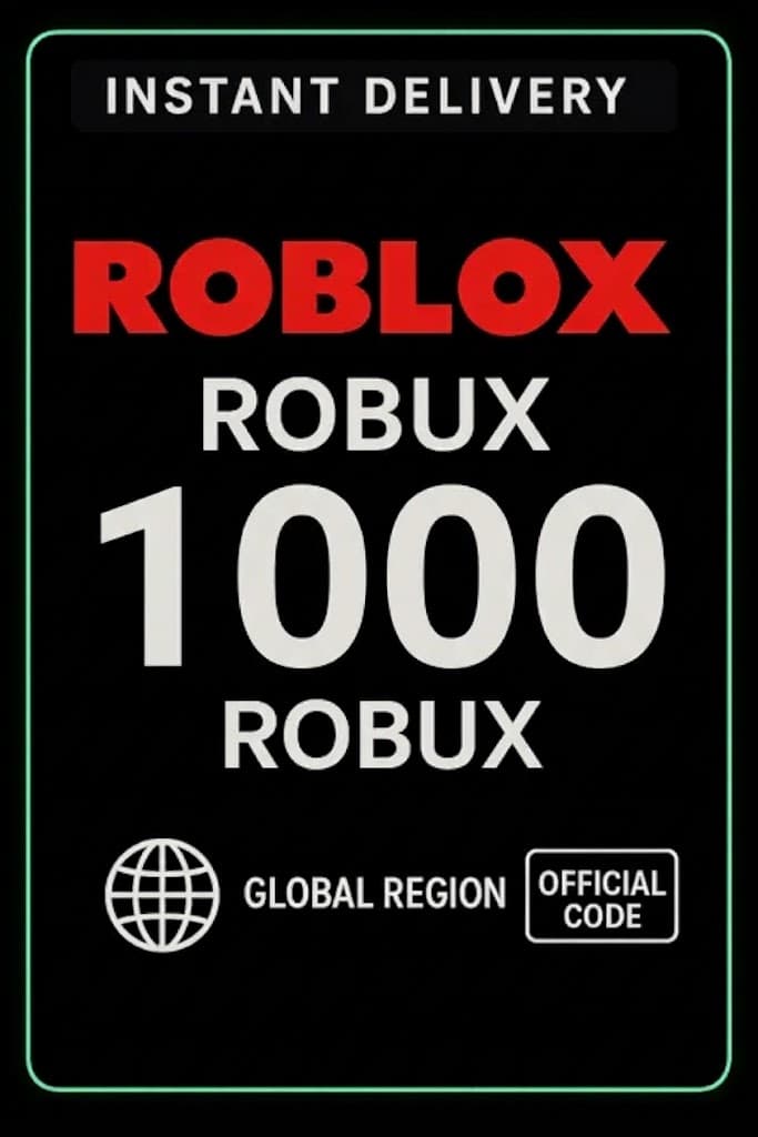 Roblox Gift Cards - 1000 Robux (Global)