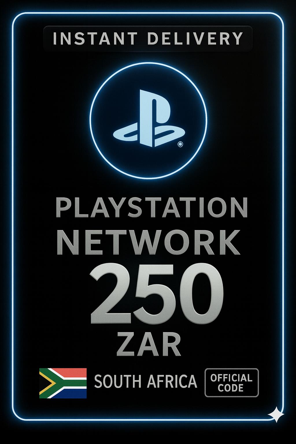 Playstation PSN kort 250 ZAR ZA