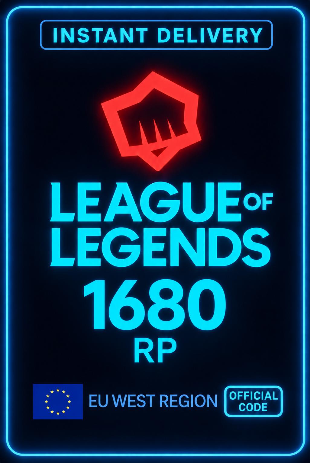League of Legends - 1680 RP (EU West Server)