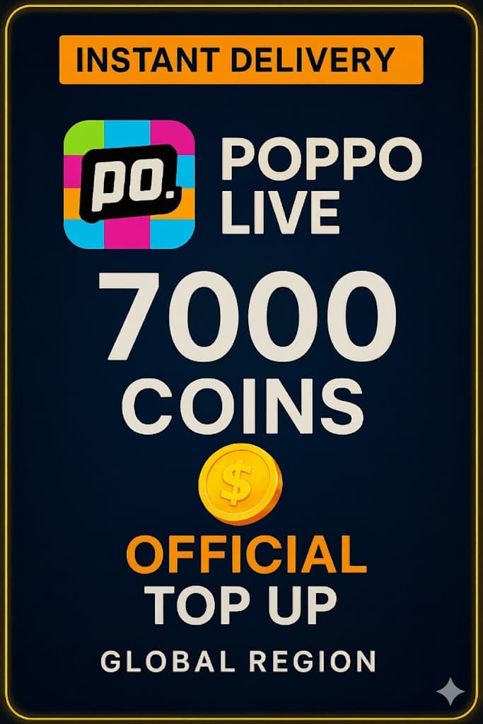 Poppo Live - 7000 Coins (Top-Up)