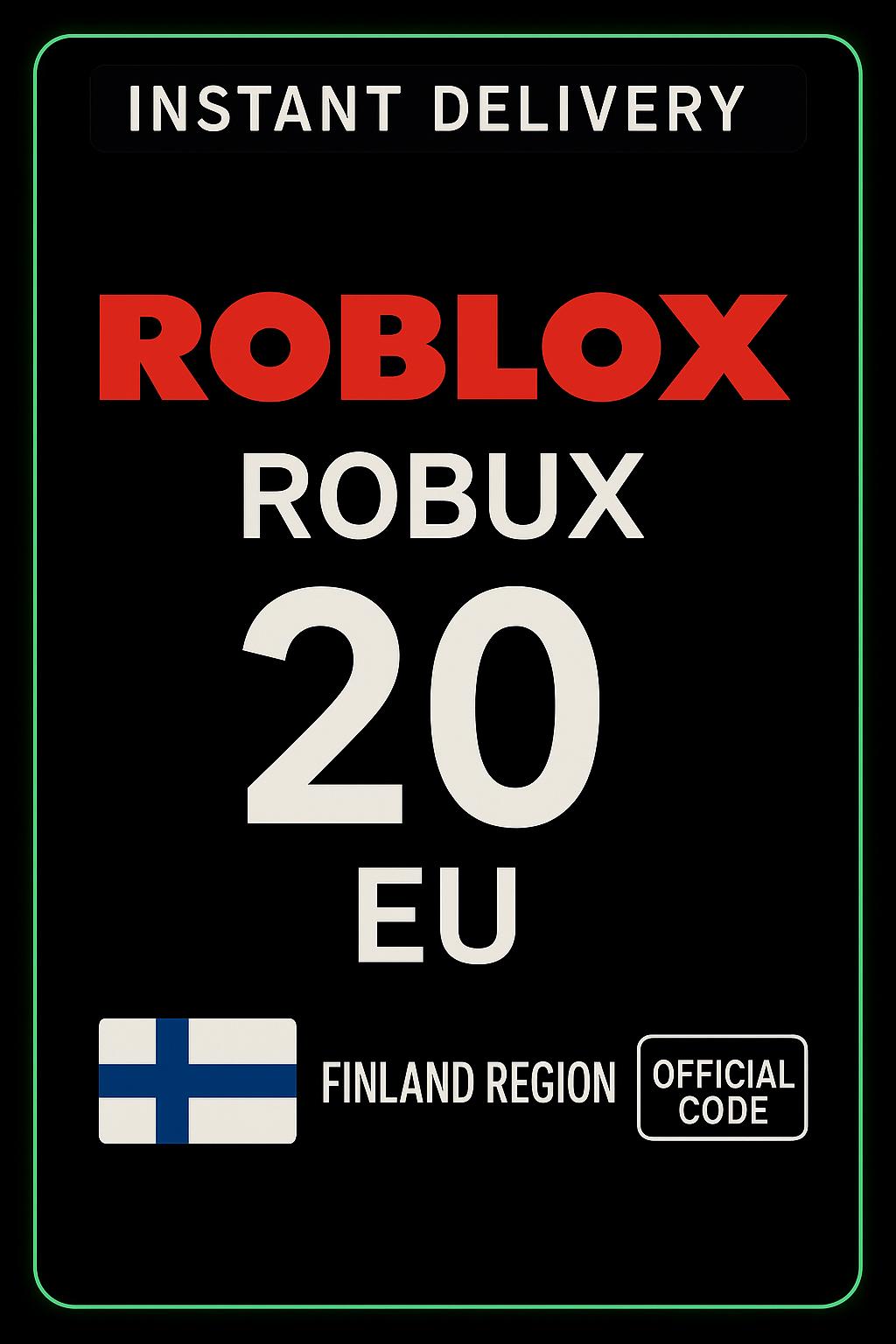 Roblox 20 Euro Game Card (EU)