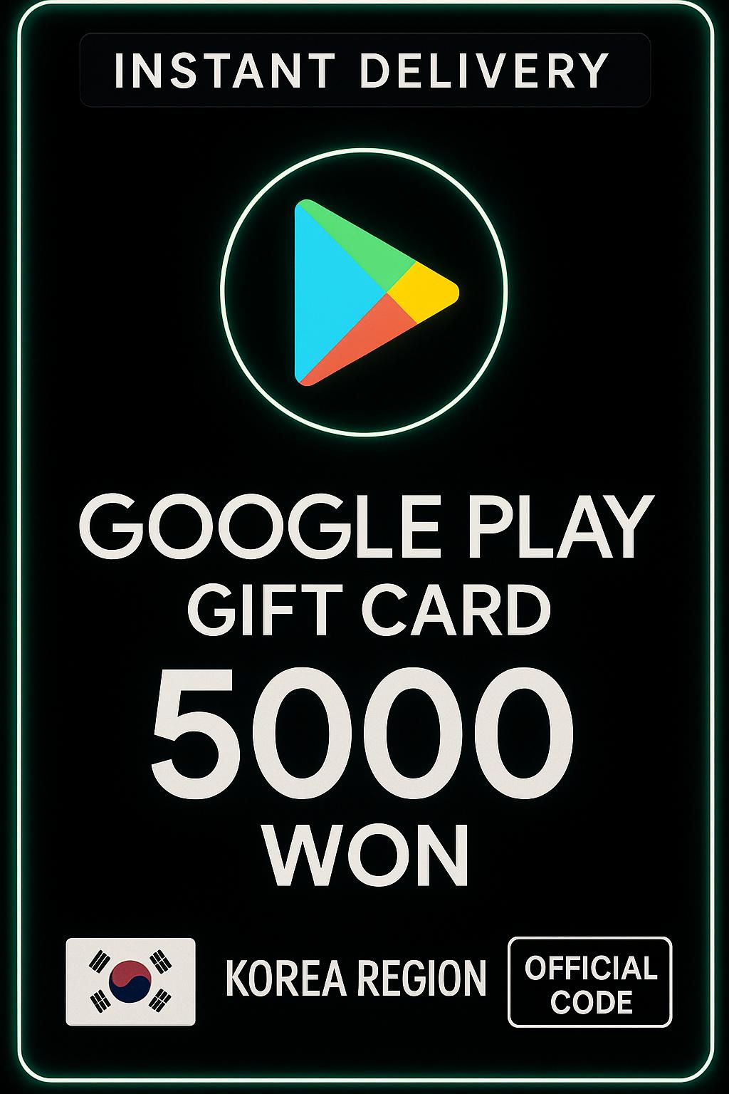 Google Play Gift Card - Korea WON 5000