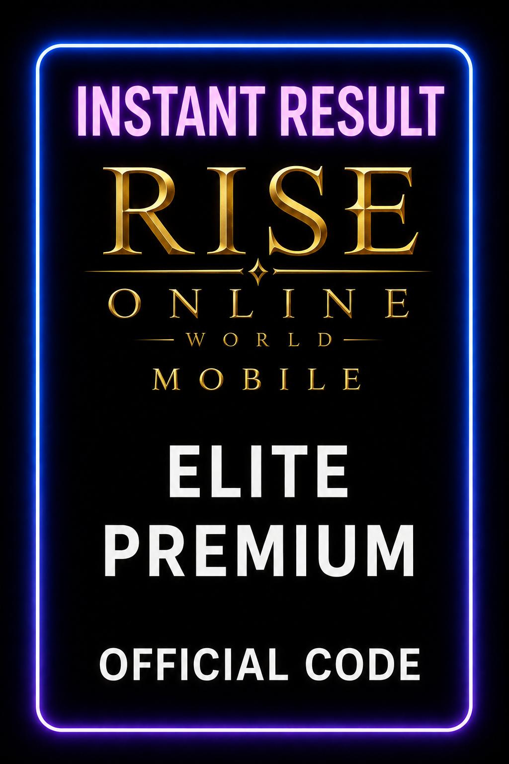 Rise Online World Mobile Elite Premium