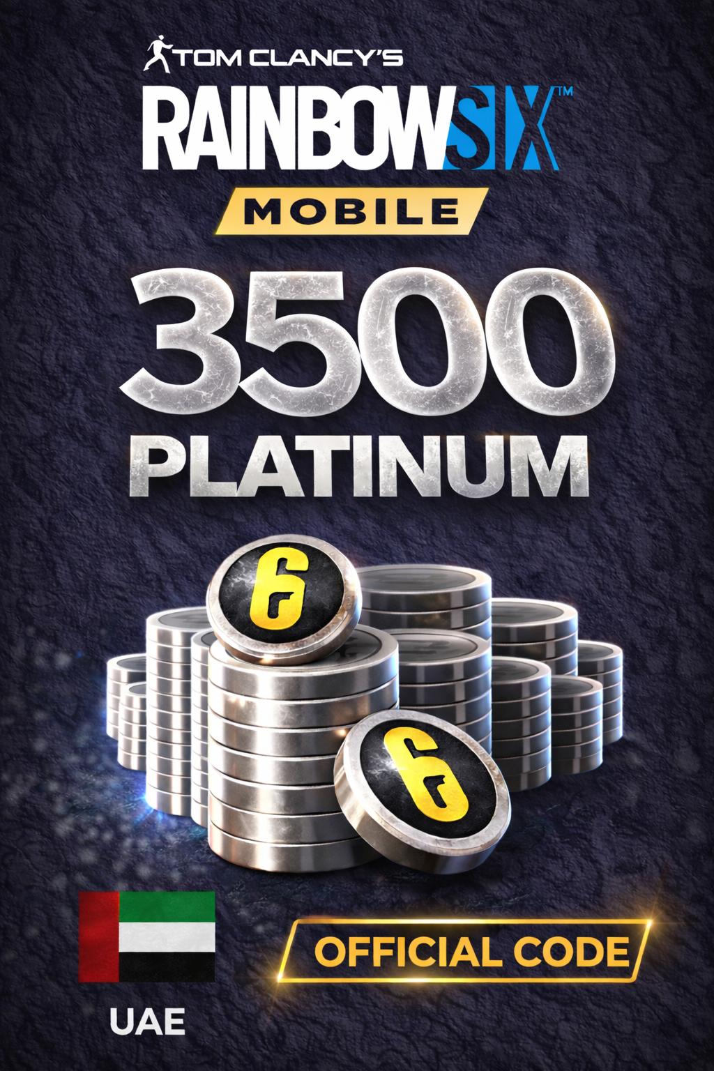 Rainbow Six Mobile - 3500 Platinum Code (UAE)