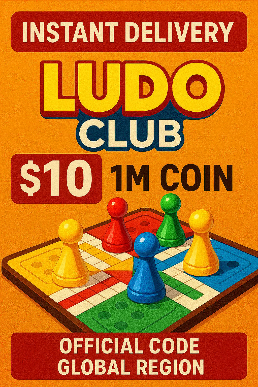 Ludo Club - 1M Xu (Toàn Cầu)