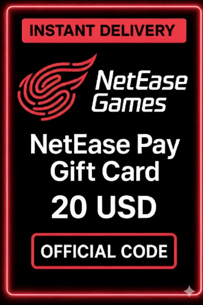 NetEase Pay gjafakort - 20$ USD