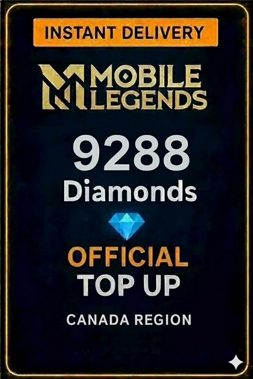 Mobile Legends - 9288 Diamonds Top-Up (Canada)