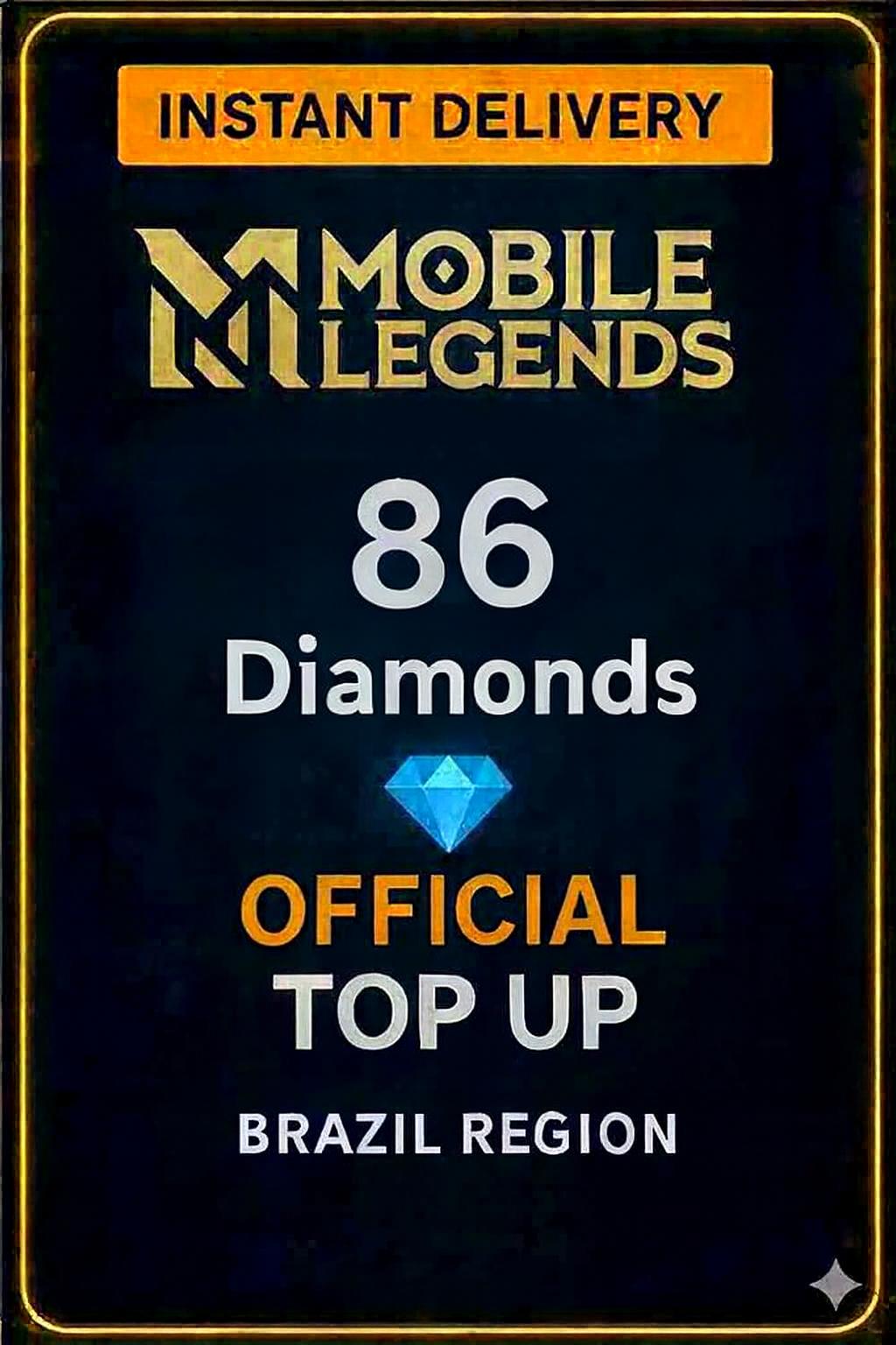 Mobile Legends - 86 Diamonds Top-Up (Brazil)