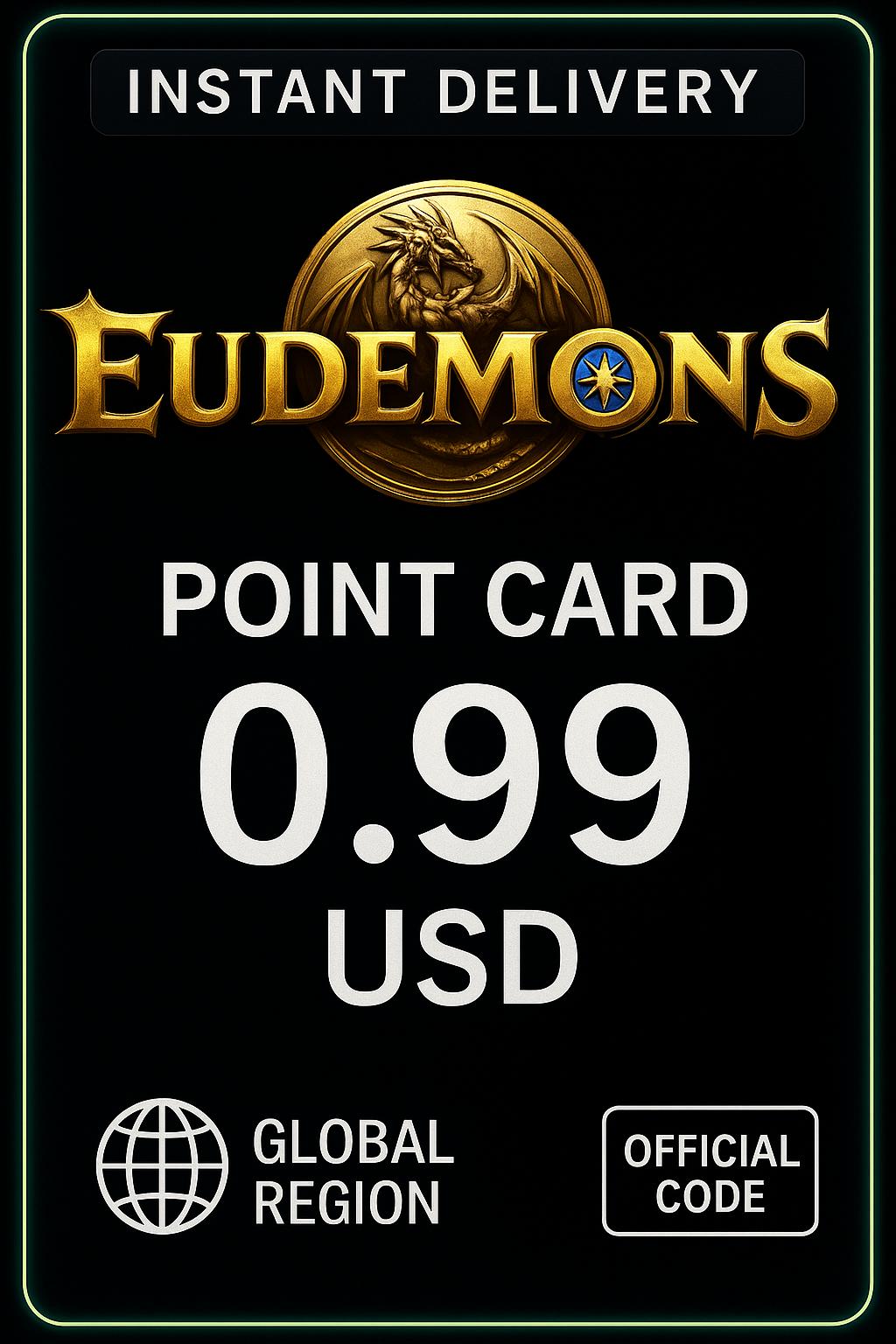 Eudemons bodová karta 0.99 USD