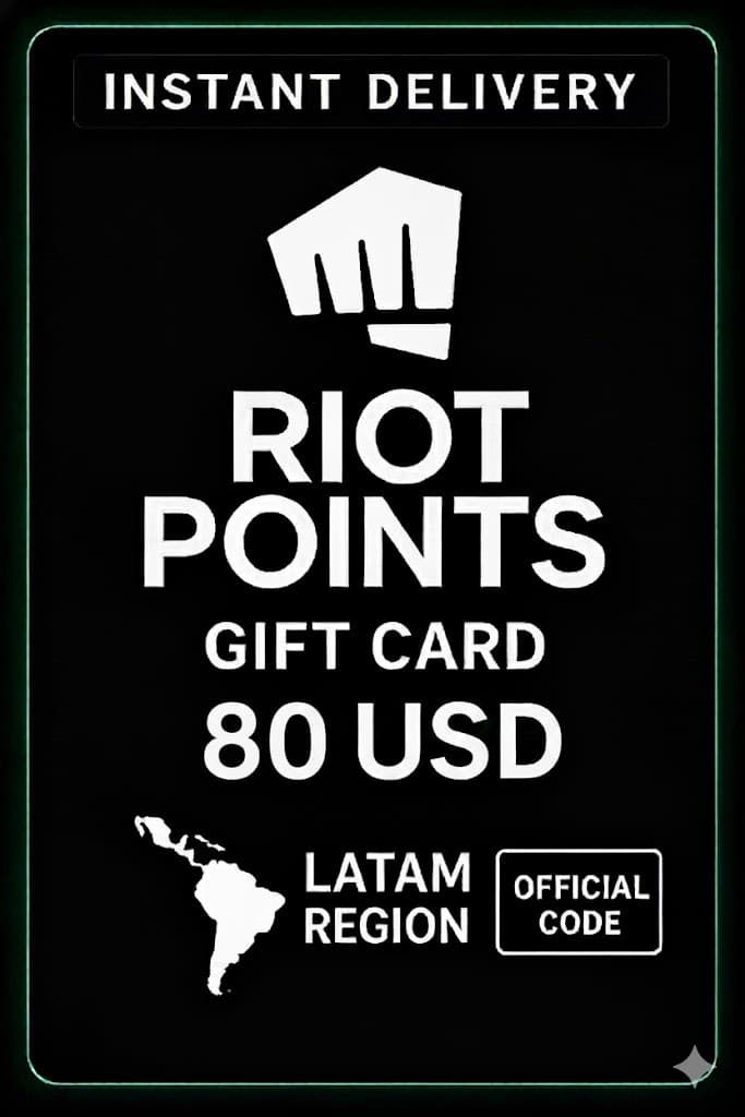 Riot Points Latam Amerika - 80 USD