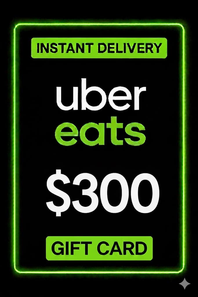 Uber Eats Gift Card - 300$ (USA)