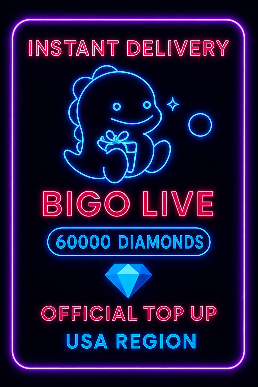 Bigo Live - 60000 Diamonds (Top-Up) (US)