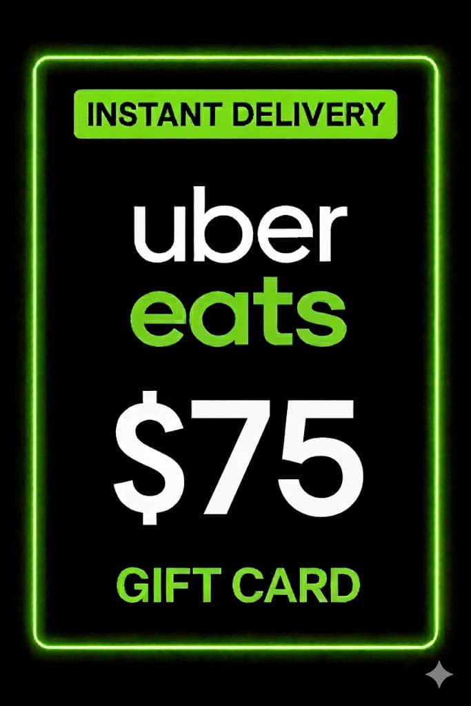 Κάρτα δώρου Uber Eats - 75$