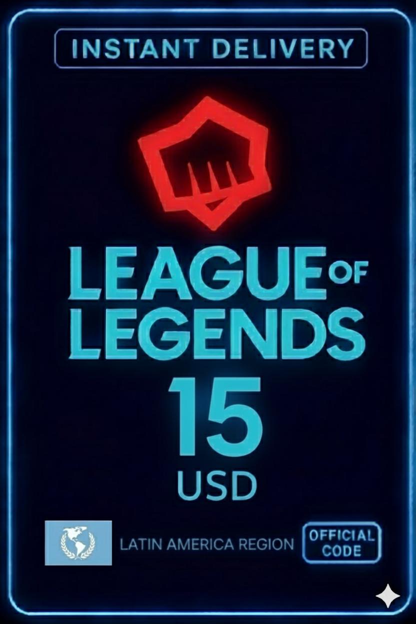 League Of Legends - 15 USD Carta Regalo Riot