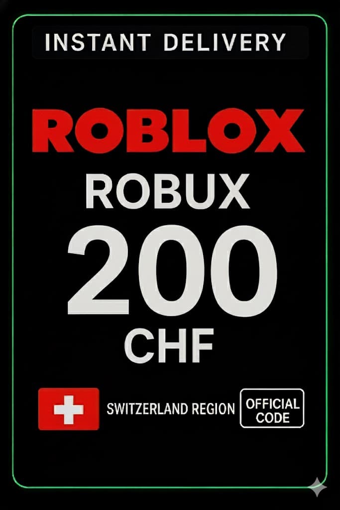 Roblox 200 CHF խաղաթուղթ (ՇՎ)