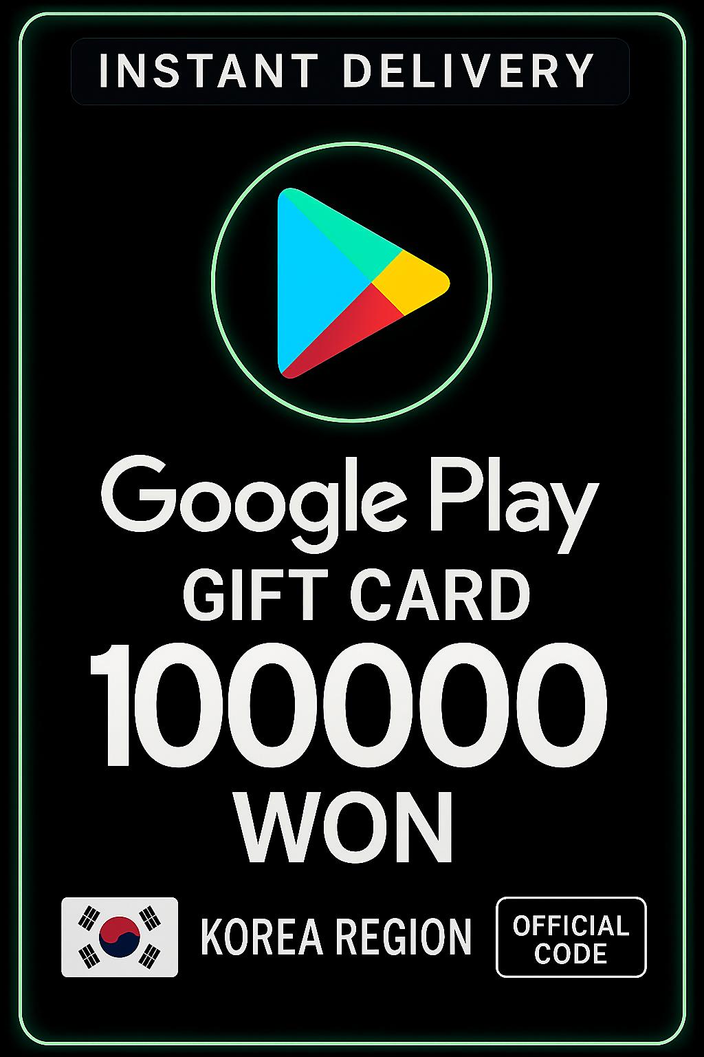 Google Play Gift Card - Korea WON 100000